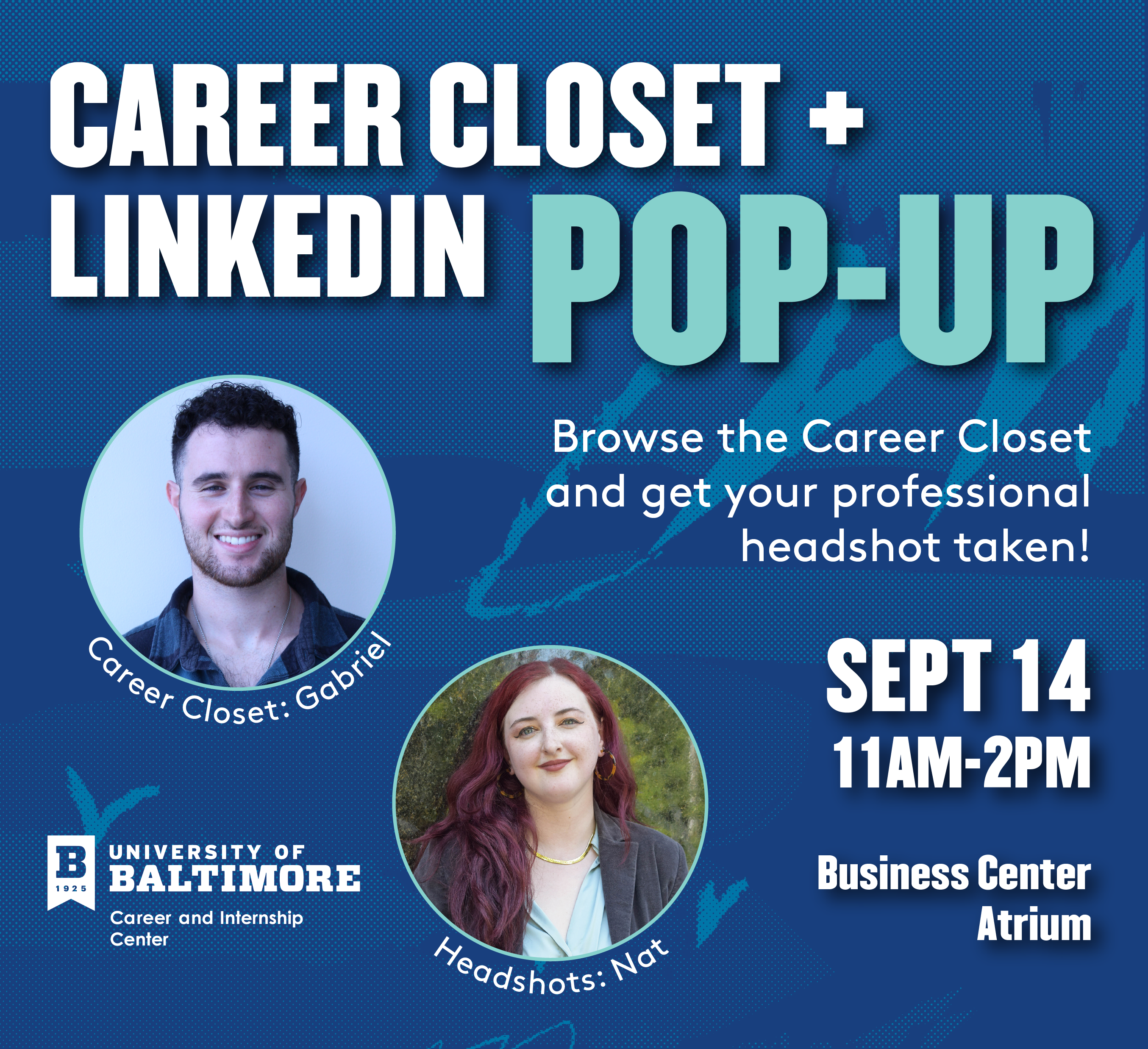 Career Closet + LinkedIn Headshot Popup